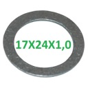 Dištančná podložka, osadená 17x24x1,0 mm