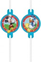 Papierové slamky s Mickey Rock The House Medallion