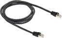 Ethernetový internetový LAN kábel RJ45 – RJ45 Cat-7 4,57 m STP oplet čierny