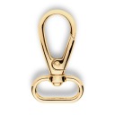 Kovová karabínka 25 mm zlatá na kľúčenku od kabelky