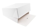 KARTÓNOVÁ KRABIČKA NA PEČENÉ TORTY 21x19x9 CM BIELA ​​10KS