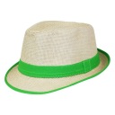 LETNÁ PLÁŽOVÁ PÁRTY PANAMA ČELO TRILBY FEDORA