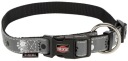 Reflexný obojok pre psa Silver M-L-S 35-55cm