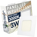 MODERNÉ STROPNÉ KANCELÁRSKE SVIETIDLO LED PANELY 3W 230V TEPLÁ