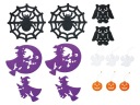 PRÍVESKY OZDOBY HALLOWEENSKÉ DEKORÁCIE 14 PRVKOV