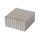 Plochý neodýmový magnet 8x4x2 10ks, silný magnézium