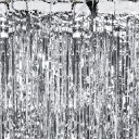 STRIEBORNÝ metalizovaný záves 90x250cm záves