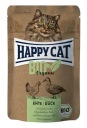 Happy Cat Bio Bio mokré krmivo s kačicou 85g