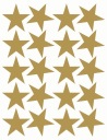 STARS Nálepky Hviezdy 6cm 20ks ZLAT