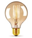Dekoratívna DEKORATÍVNA ŽIAROVKA E27 RETRO Edison G80 - DYMOVÉ SKLO - SILNÁ