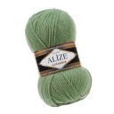 Lanagold priadza - 180 Olive s Alize vlnou