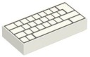 LEGO 1X2 S POTLAČOU - KLÁVESNICA Č. 3069 bpb0856