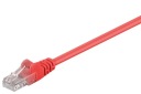 CAT 5E U/UTP patch kábel LAN kábel, červený, 1,5 m