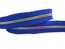 Zipsová páska Zips 5mm 1m MODRÁ / DÚHOVÁ FARBA