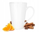 Glasmark Veľký biely hrnček 500ml na kávu a čaj Porcelán