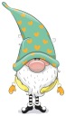 NÁLEPKA NA OKNO Trpaslík Gnome gnome