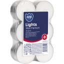 TEALIGHTY Neparfumované sviečky HEATER TEALIGHT BISPOL ~8H 12 KS