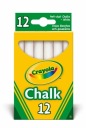 CHALK Bezprašná, biela (12 ks) CRAYOLA