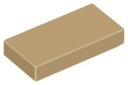 LEGO TILE 3069b TILE 1x2 tmavý piesok NOVINKA (1g)