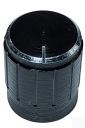 GOMBÍK POTENCIOMETR GOMBÍK ČIERNA - HLINÍK - 15MM