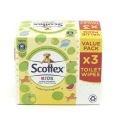Scottex vlhčený toaletný papier pre deti 3x42 ks.