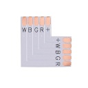 Uhlový konektor PCB TYP L 12mm 5-PIN LED RGB+W