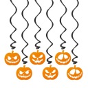 ZÁvesná dekorácia DIEVČANSKÉ TEKVICE NA HALLOWEEN 6 ks