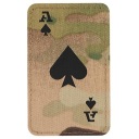 ACE OF SPADES AKO SPADES ZNAK NÁPLATA LASEROVÝM REZAM M-TAC MULTICAM