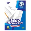Astra A4 technický blok 240g/m2 10 listov