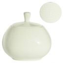 BIELA ​​MISKA NA CUKOR, porcelán, nádoba na cukor, čipka Romance 1078