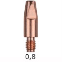 MIG MAG KONCOVKA PRÚDU M6 dĺžka 28mm 0,8mm 1ks