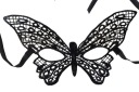 MASKA ČIERNA VÍLA BOTTERFLY LACE
