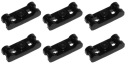 LEGO Plate Mod 1x1 rúčky Háčiky Čierna Čierna 6 ks 6398391 78257