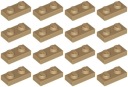 LEGO PLATE 3023 1x2 tmavý piesok (6g) 16 ks.