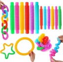 POP TUBE SENSORY TUBE SET 4 ANTISTRESOVÝCH TUBE XXL