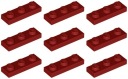 LEGO PLATE 3623 1x3 tmavo červená (5g) 9 ks.