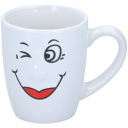 Keramický hrnček, smajlík, s úsmevom, 300 ml, vzory