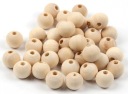 Drevený lapač loptičiek makramé 2cm 6ks 3067