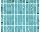 Fóliový záves, štvorcový, metalický, tyrkysový, 2 m