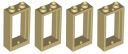 LEGO okenný rám 2x3x1 pieskový 4x 60593 až 60602