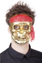 Halloweenska maska ​​strašidelnej kostry lebky