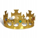 KORUNA KRÁĽOVSKÉHO PRINCA, ZLATO, šperky, Jasličková hra, Karneval, NASTAVITEĽNÉ