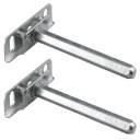2x NEVIDITELNÝ DRŽIAK POLICE DRŽIAK DRŽIAK UPEVNENIE POLICE 10x100mm OCEL