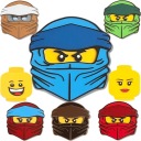 KAJAWIS Dekoračná dekorácia v štýle LEGO ninjago 3D samolepiek na stenu NINJA