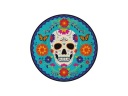 Mexické halloweenske taniere s lebkou 23cm 8ks.
