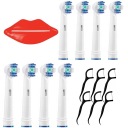 8x HLAVA ELEKTRICKEJ KEFKY BRAUN ORAL-B 3D WHITE + PRÍSLUŠENSTVO