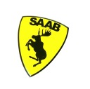 NÁLEPKA ODZNAKU BLÁZNIVÝ MOOSE SAAB MOOSE