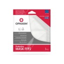 FFP2 OPHARM Ochranná maska ​​3 ks - BIELA
