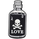 Toxic Love Skull kovový kolík na fľašu