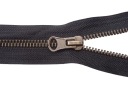 Kovový zips na bundu 75 cm, veľkosť #5, chróm
